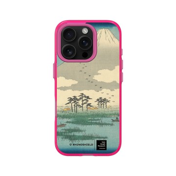 iPhone 16 Pro Clear 粉漾桃 - Van Gogh Museum - 吉原：富士沼澤中漂浮島嶼之野 - 歌川廣重