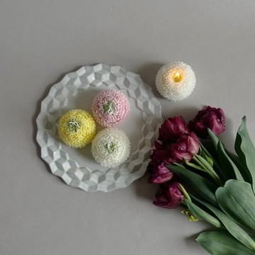 花朵蠟燭 Ping Pong Mum