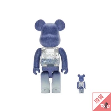 （現貨）BEARBRICK 庫柏力克熊 x 丹寧牛仔千秋 400+100% 公仔 限量 潮玩 設計師 送禮 玩具有毒