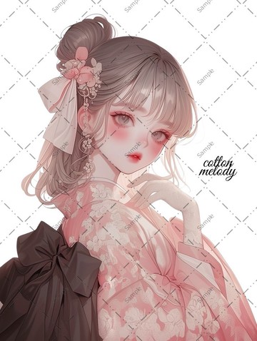 original sticker no.1482 人物貼紙 原創貼紙 人物貼紙 女孩貼紙 原創人物貼紙