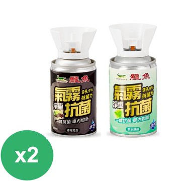 鱷魚 水性氣霧淨車抗菌100ml-香味任選2入(汽車專用、SGS檢測合格)