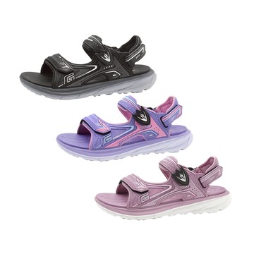 G.P GTF雙層舒適緩震涼拖鞋 涼鞋 女鞋 黑/紫/粉 255-G6319BW 鞋鞋俱樂部