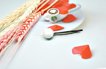 <仿真黏土髮飾> => 奶油－一字夾系列－ #俏皮  #可愛