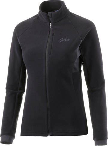 ├登山樂┤瑞士 ODLO 女夾克立領彈性刷毛腋側透氣-黑 # 61228115000