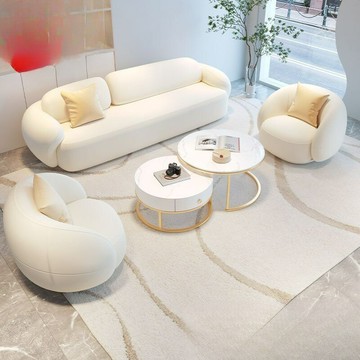 【台灣公司 可打統編】免運 沙發 創意沙發 奶油風院沙發組合家用沙發客廳小戶型辦公室接待異形沙發套裝 可開發票 全館六折 工廠現貨直銷 新品特價 c9241