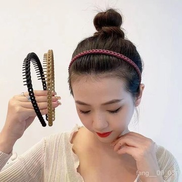 🚀臺灣熱賣🚀洗臉專用髮箍化妝帶齒防滑女款2024新款碎髮整理神器頭箍髮卡頭飾 IKY0