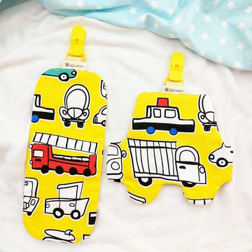 車車著色畫。車子造型雙面純棉手帕 / 附夾手帕  (可繡名字