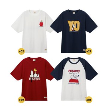 GIORDANO 男裝印花短袖上衣 史努比SNOOPY聯名系列【多色任選】