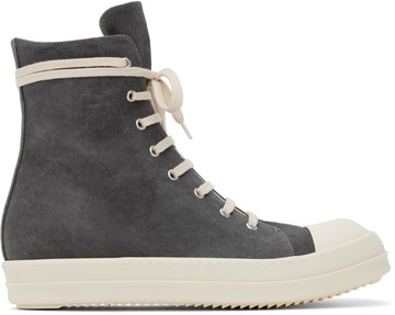 Rick Owens DRKSHDW 灰色 Porterville Sneaks 高帮运动鞋
