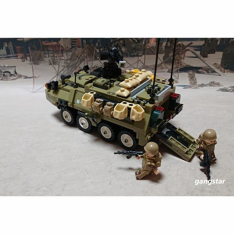 レゴ LEGO ブロック 互換 車 装甲車 アメリカ M1126 ストライカー装輪