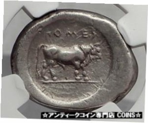 アンティークコイン POSEIDONIA Paestum LUCANIA Ancient Silver Stater Greek Coin NGC cVF i61200 470BC