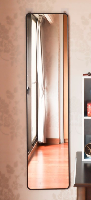 寬30膠框附掛勾壁鏡 掛鏡 全身鏡 穿衣鏡 鏡子 台灣製 SC120 破損免費補寄