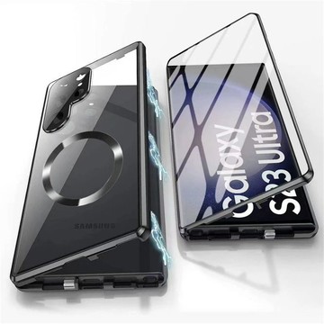 雙面保護殼 磁吸 殼膜一體 高清防窺 三星 S26 Ultra S25 Ultra S24 S23 Ultra全包手機殼