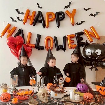 ☆隔日到貨☆ 萬聖節 萬聖節佈置 萬聖節拉旗 萬聖節裝飾 佈置 佈置裝飾 HAPPY HALLOWEEN   萬聖節氣球