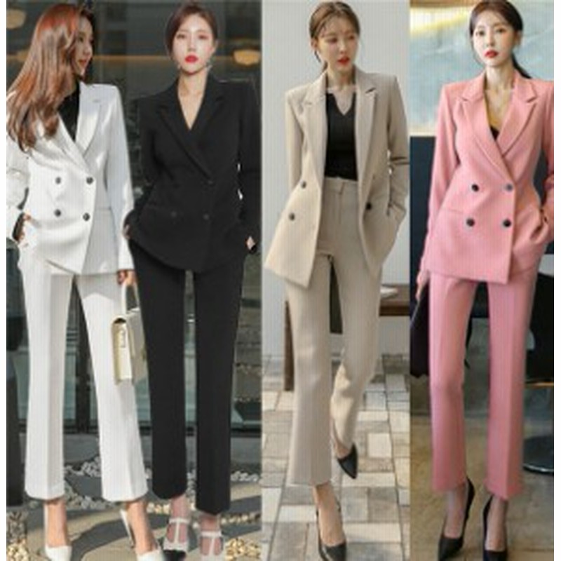パンツスーツ スーツ レディース セットアップ 無地 4色 女性 ビジネス 入学式 ママスーツ 卒業式 事務服 通勤 春秋 就職 通販 Lineポイント最大7 0 Get Lineショッピング