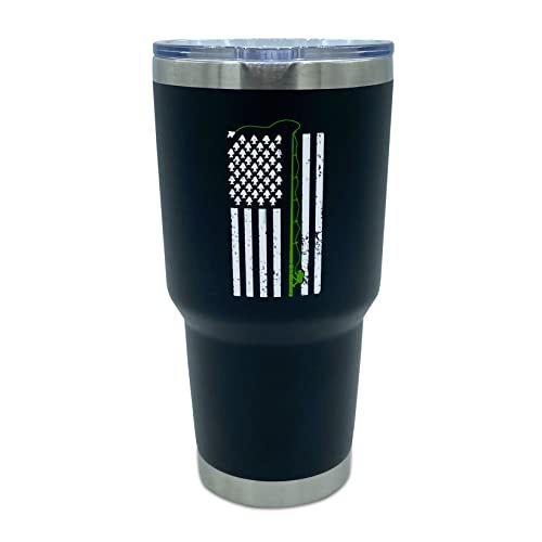 Fishing Gifts for Men Travel Tumbler Cup, Stainless Steel Coffee Mug with L