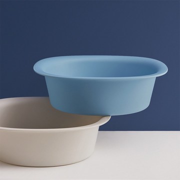 新品北歐風家用大號加厚成人嬰兒塑料臉盆水洗藍浴室廚房多功能