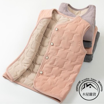 德絨羊毛兒童馬甲秋冬季中大童背心內穿男女童加厚保暖坎肩【木屋雜貨】