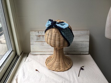 小不點兒-嬰幼兒款日本二紗綁帶髮帶-0-12歲(可搭配親子款)