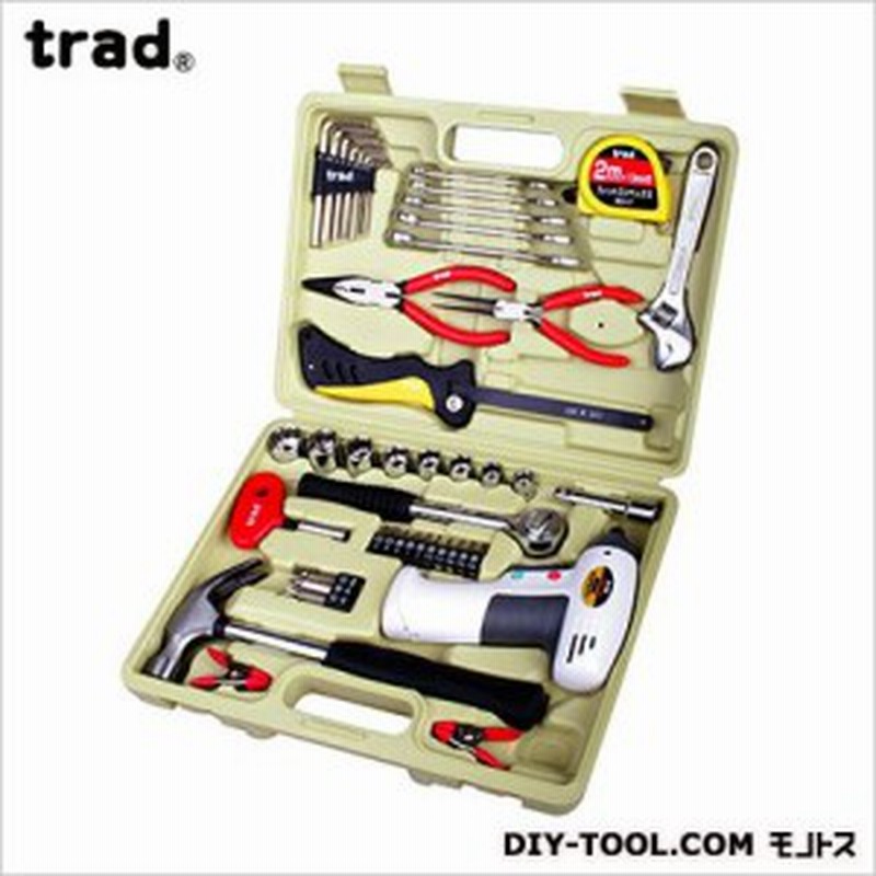 Trad 電池式ドライバー付家庭用工具セット Ts 47d 通販 Lineポイント最大1 0 Get Lineショッピング