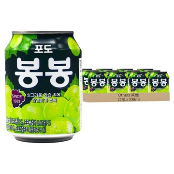 葡萄果汁風味飲料  238ml  12瓶