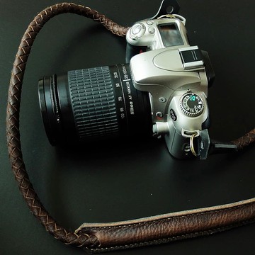 編織繩相機帶復古棕色110cm