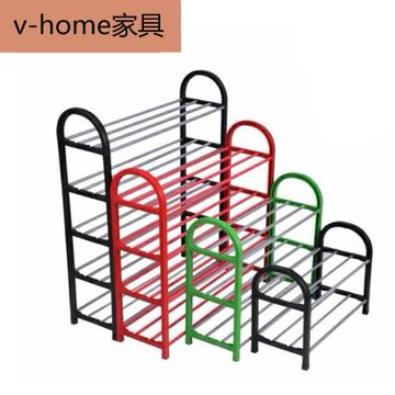 簡易鋼管鞋架多層門口經濟型家用省空間迷你小號可拆卸宿舍鞋柜窄