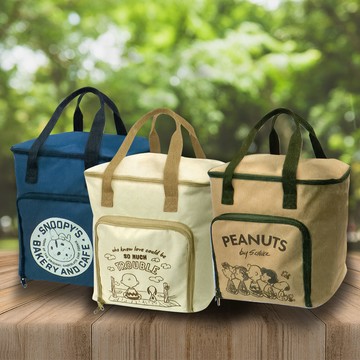 日本進口保冷保溫購物袋-史努比-2入