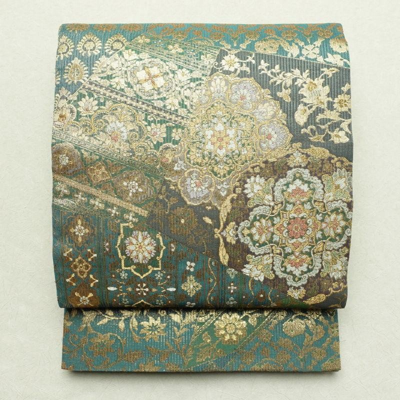 正絹 袋帯 倭文幡裂