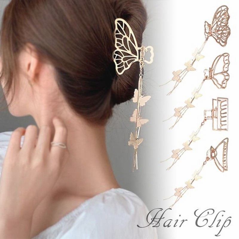 一番の ♥ヘアアクセサリー ヘアクリップ バンスクリップ 韓国 ゴールド♥ バンズヘアクリップ ゴールド ヘアアクセサリ 大ぶり おしゃれ 簡単 韓国