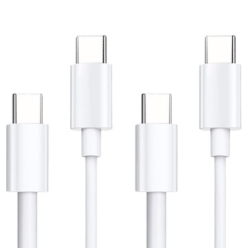 AHOYE Type C-Type C PD快充線 60W3A 2條  1組  2m  白色