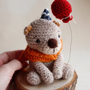 毛線娃娃 手作 羊毛氈 公仔收藏 氣球派對熊