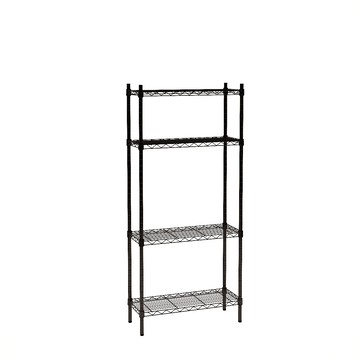 【客尊屋】粗管/小資型 30X76X165Hcm 黑武士四層架