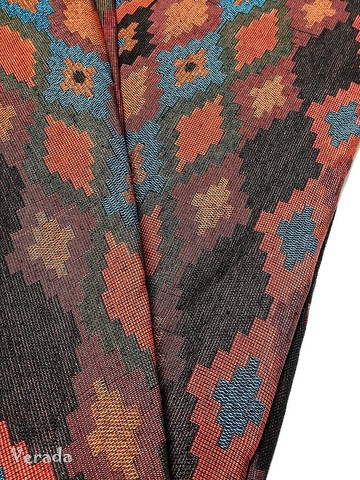 橙、原生棉、泰國梭織面料、部落面料、多彩原生面料、工藝品面料1/2碼