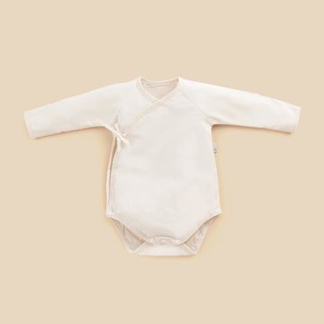 【Mammy Village 六甲村】無染棉寶寶衣著｜長袖綁帶包屁衣