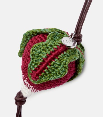 JW Anderson Radish knitted bag charm