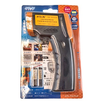 Dr.AV 聖岡科技 紅外線溫度計 GE-5032A 快速測溫  黑色  1個