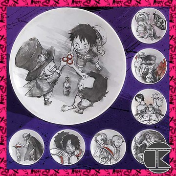 B【愛蛋客】現貨 日版 一番賞 和之國 FULL FORCE G賞 名場面小皿 艾斯魯夫 可挑款