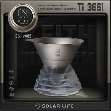 Keith 鎧斯鈦手沖咖啡濾杯 / Ti3661.咖啡濾器 咖啡濾網 鈦濾杯 手沖支架 濾杯架