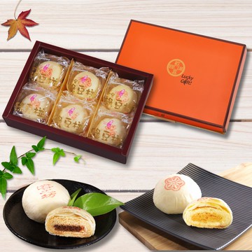 綜合綠豆椪(葷*3+蛋奶素*3)★綠豆椪榮獲2023百大伴手禮金質獎★(過年前30天無法出貨)