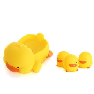 黃色小鴨 水中有聲玩具組