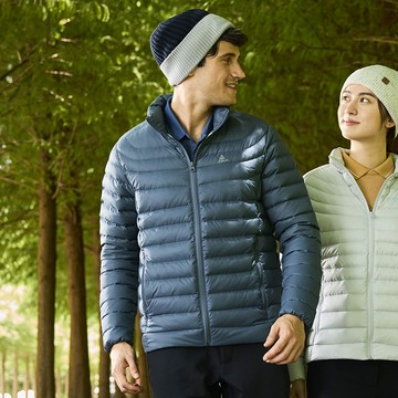 男款KEEP WARM輕量羽絨外套(A6GAGZ03M墨藍/輕羽絨/保暖/抗潑水)