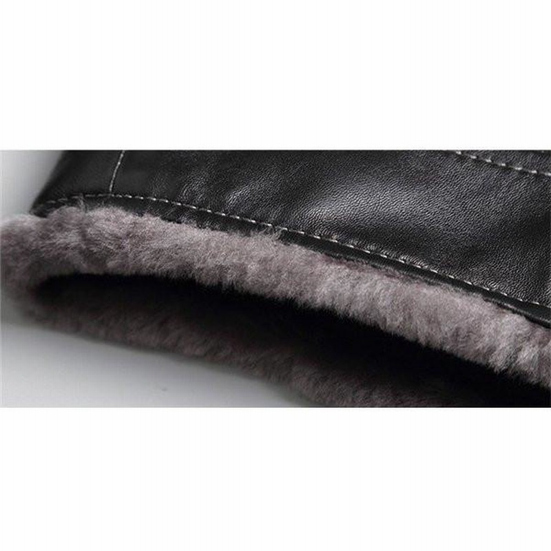 新品SALE ラム革 シープスキン ラム革 ムートンコート メンズ 男性