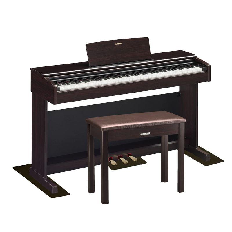 YAMAHA ヤマハ DigitalPiano 電子ピアノ 88鍵盤 固定椅子付属 ARIUS アリウス YDP-145 (防音 防振マット