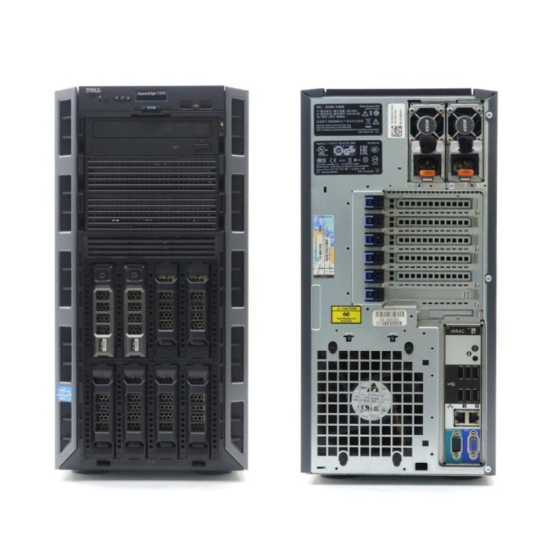 DELL PowerEdge T320 Xeon E5-2403 v2 1.8GHz 24GB 1TBx2台(SATA3.5インチ/RAID1構成) DVD+-RW  AC*2 PERC H310 | LINEブランドカタログ