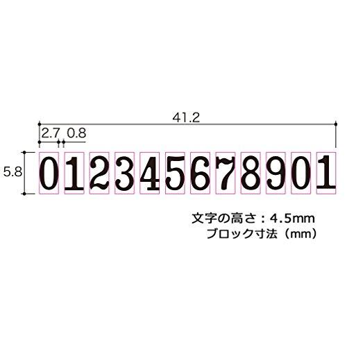 プラス ナンバーリング S型 A字体 付属品 インク黒 ステッキ IJ-123S 30-694