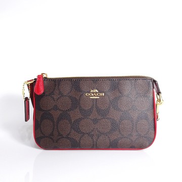 coach nolita 19 麻將包斜挎經典花紋防刮小挎包-紅元素-c3308美國原廠專櫃公司貨