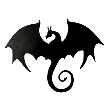 日月鉄工所 飛龍掛勾  黑色  9cm x 2mm