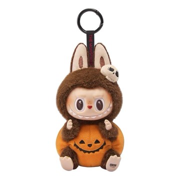 Pop Mart The Monsters Labubu Happy Halloween Party Series Sitting Pumpkin Pendant