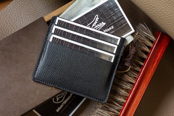 手工頂級法國料羊皮卡片包